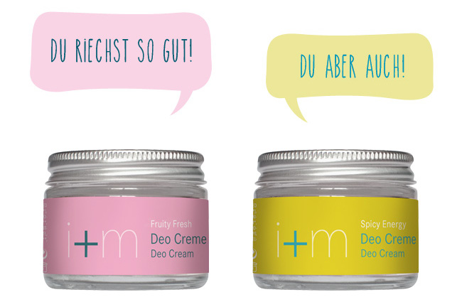 vegane DeoCremes von i+m Naturkosmetik