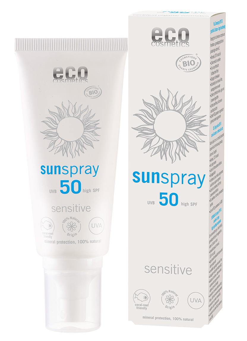 eco cosmetics Sonnenspray LSF50 sensitive 100ml